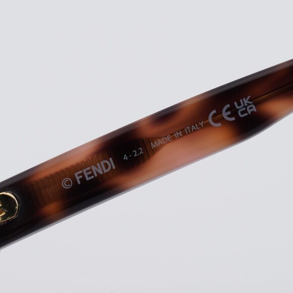 Fendi FE50055F 053 Eyeglasses Havana 52mm Square Frame - Picture 9 of 10